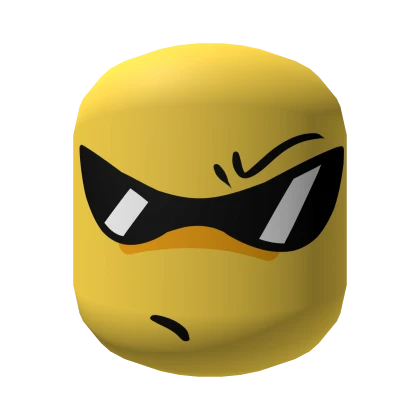 Angry Sunglasses Cool Badass Noob Face [Yellow]