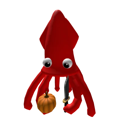 Red Halloween Squid