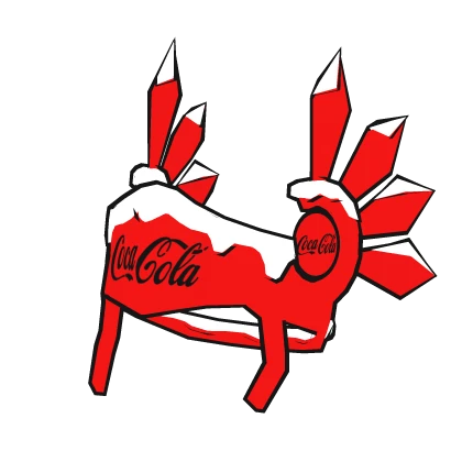 Snowy Christmas Coca Cola Fizzy Valk