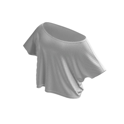 ♡ White Comfy Off-Shoulders Baggy Shirt