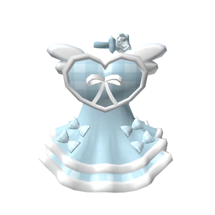 💟💖Chibi Doll Beautiful Light Blue Cupid Dress