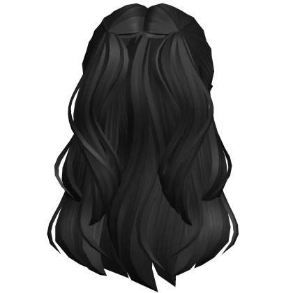 Flowy Half Up Hair (Black)