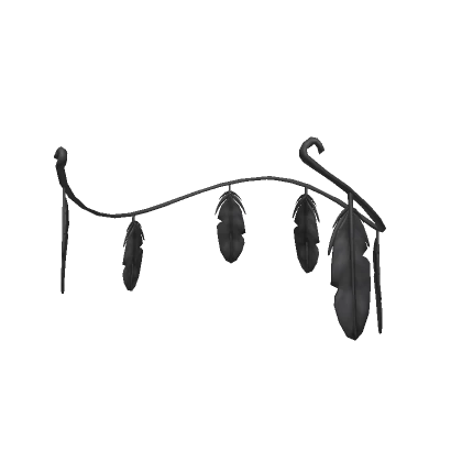 Feather Circlet Black