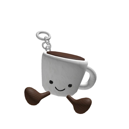 ♡ fluffy jelly espresso cup keychain