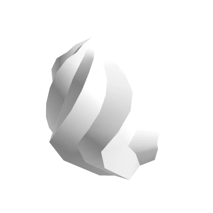 White Swirl Cocoa Bunny Tail