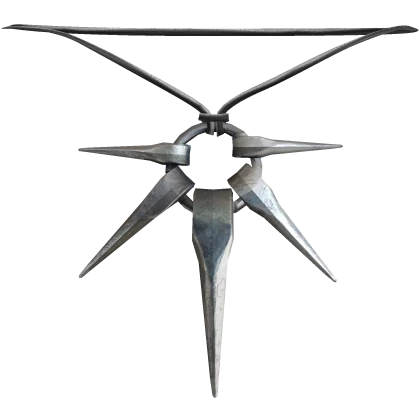 1.0 Brutalist Gaian Tooth Star Silver Necklace