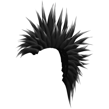 Black Fade Spiky Punk Mohawk