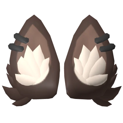 Brown Wolf Ears w Piercings