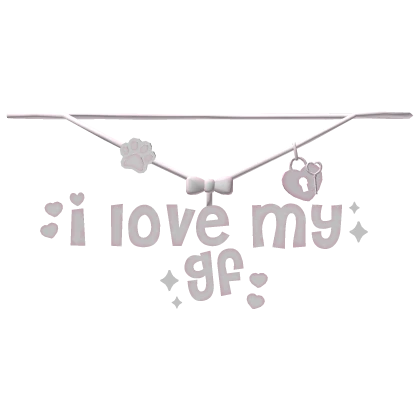 ♡ i love my gf necklace 1.0