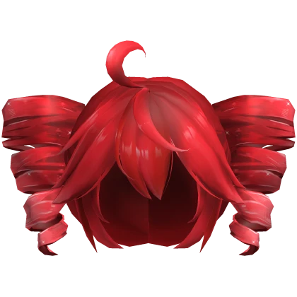 Teto Drills Twintails Hair Anime - Red Low 