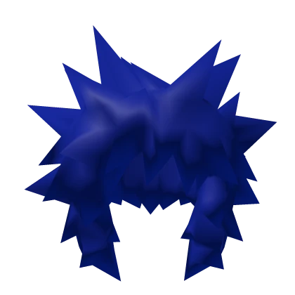 Short Blue Spiky Hair