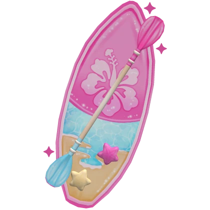 Preppy Pink Surfboard