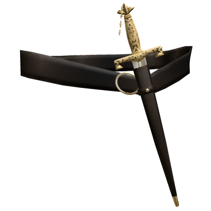 Sheathed Fantasy Silver Gaian Sword Belt