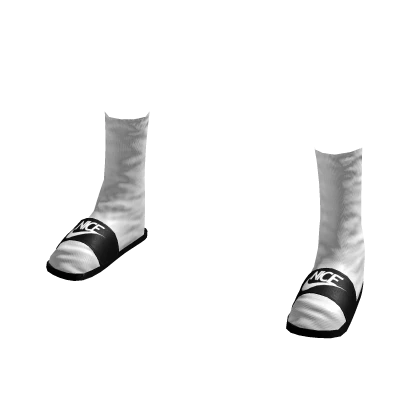 Black Slides W/ socks
