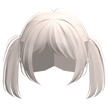 ♡ : blonde messy short pigtails