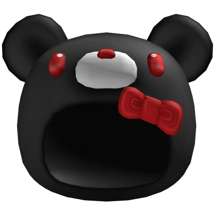 ꒰ ♡ FREE ꒱ cute black gloom bear hat