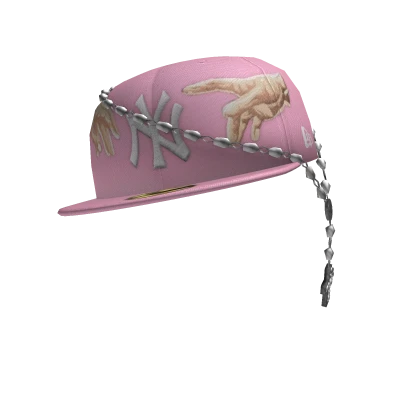 Pink Fitted NY Cap