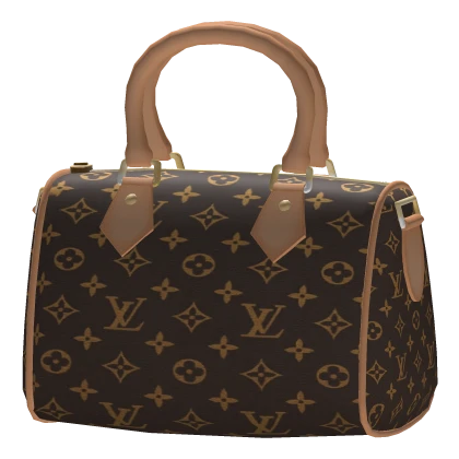 Luxury Designer Duffel Bag (Brown Signature Print)