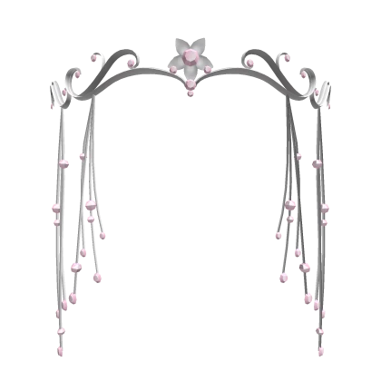 Fairy Petal Tiara in pink/silver