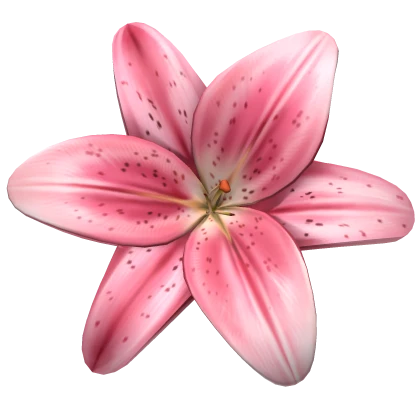Tropical Lily Flower Summer Hairclip (Pink)