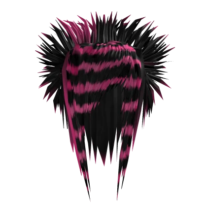 SCENEMO RIOT SPIKES HAIR! [BLACK & PINK]
