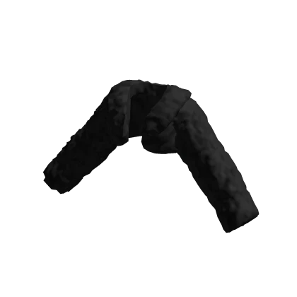 Fluffy Crop Jacket Black