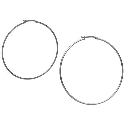 Silver Hoop Earrings [PBR]