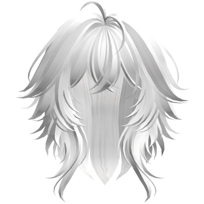 Super Fluffy Anime Short Cut Hairstyle (White)