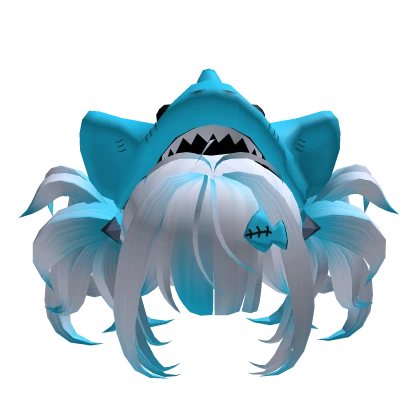 Merged Hair With Shark Accessory