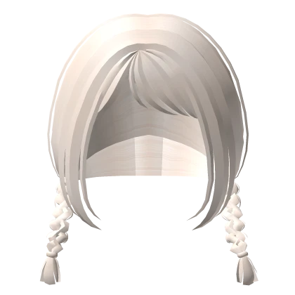 cute shoujo anime braids hair light blonde ♡