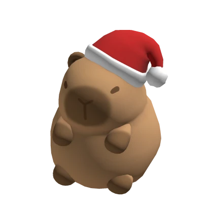 capybara christmas plushie (holdable)