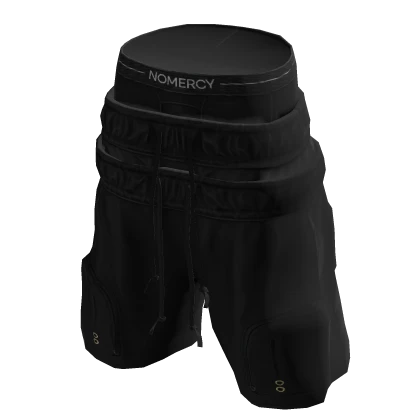 String Shorts - with Boxers (Black)
