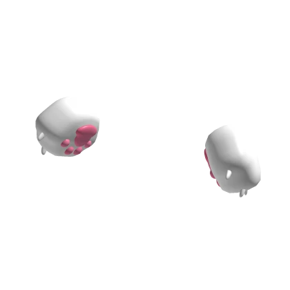 Cat Paws White Kawaii Cutesy Furry Pillow Hands