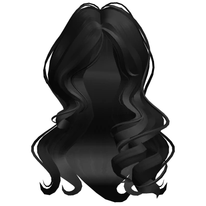 ♡ soft delicate curls in black