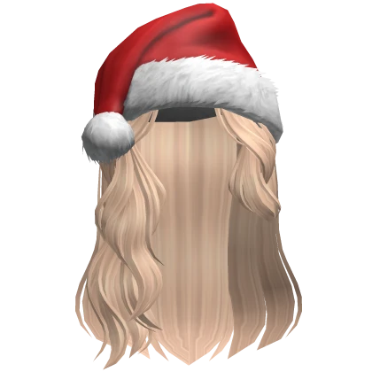 Snow Swept Wavy hair w/ Santa Hat (blonde)