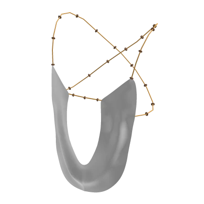 White Crop Top W/Chain