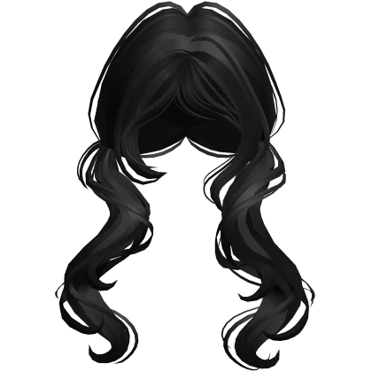 ♡ igari cute girly pigtails in black