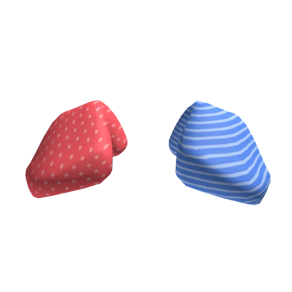 Silly Puppy Ears (Red and Blue)