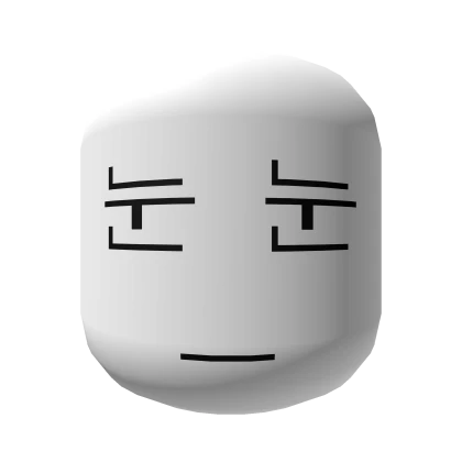 Ascii Annoyed Unimpressed Tired Face [White]