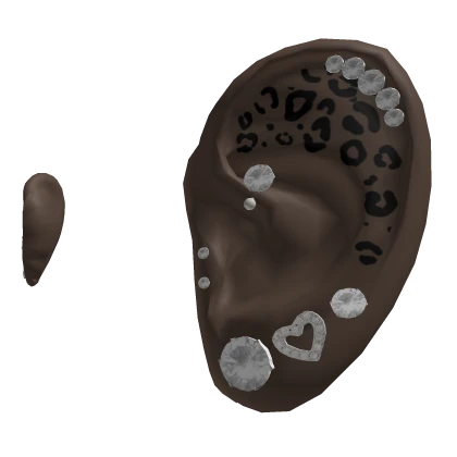 Leopard print tatted earring set /w ears 4