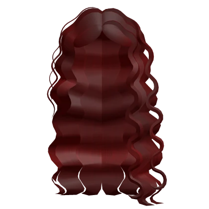 Very Curly Lush Side Hair in Red