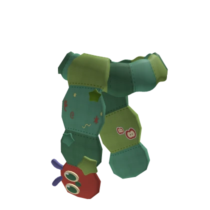 🍎; mori kei twee hungry apple caterpillar scarf