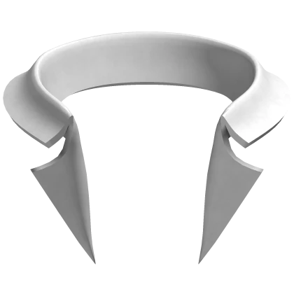 White Crooked Collar