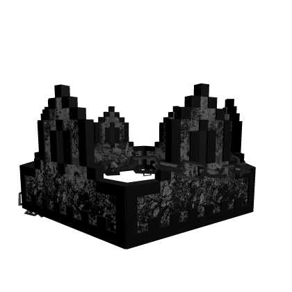 Black Onyx Gothic Chained 8-Bit Crown [ADD-ON]