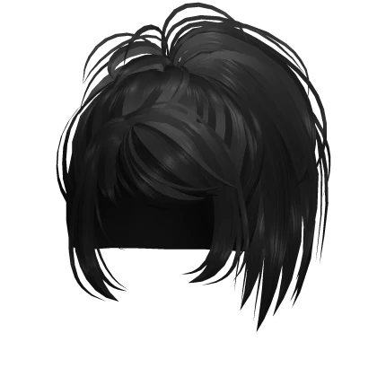 spikey ponytail [black]
