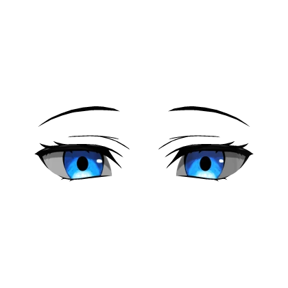 Serene Glowing Eyes Blue (3D Face Accessory)