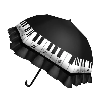 black gothic piano parasol/ umbrella
