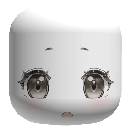 ♡ surprised anime chibi kawaii cutecore girl face