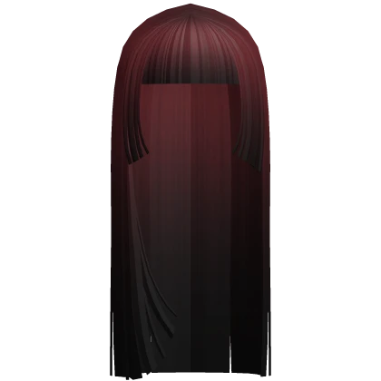 ☆ goth y2k emo vampire hime cut red to black