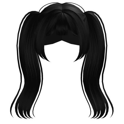 Anime Pigtails Black 
